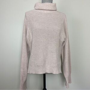 🖤5/$40!! Women's pale pink beige Turtleneck knit Sweater